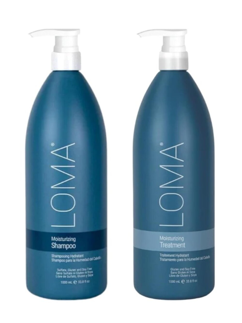 LOMA Moisturizing Shampoo and Treatment liter 33.8 oz with pumps
